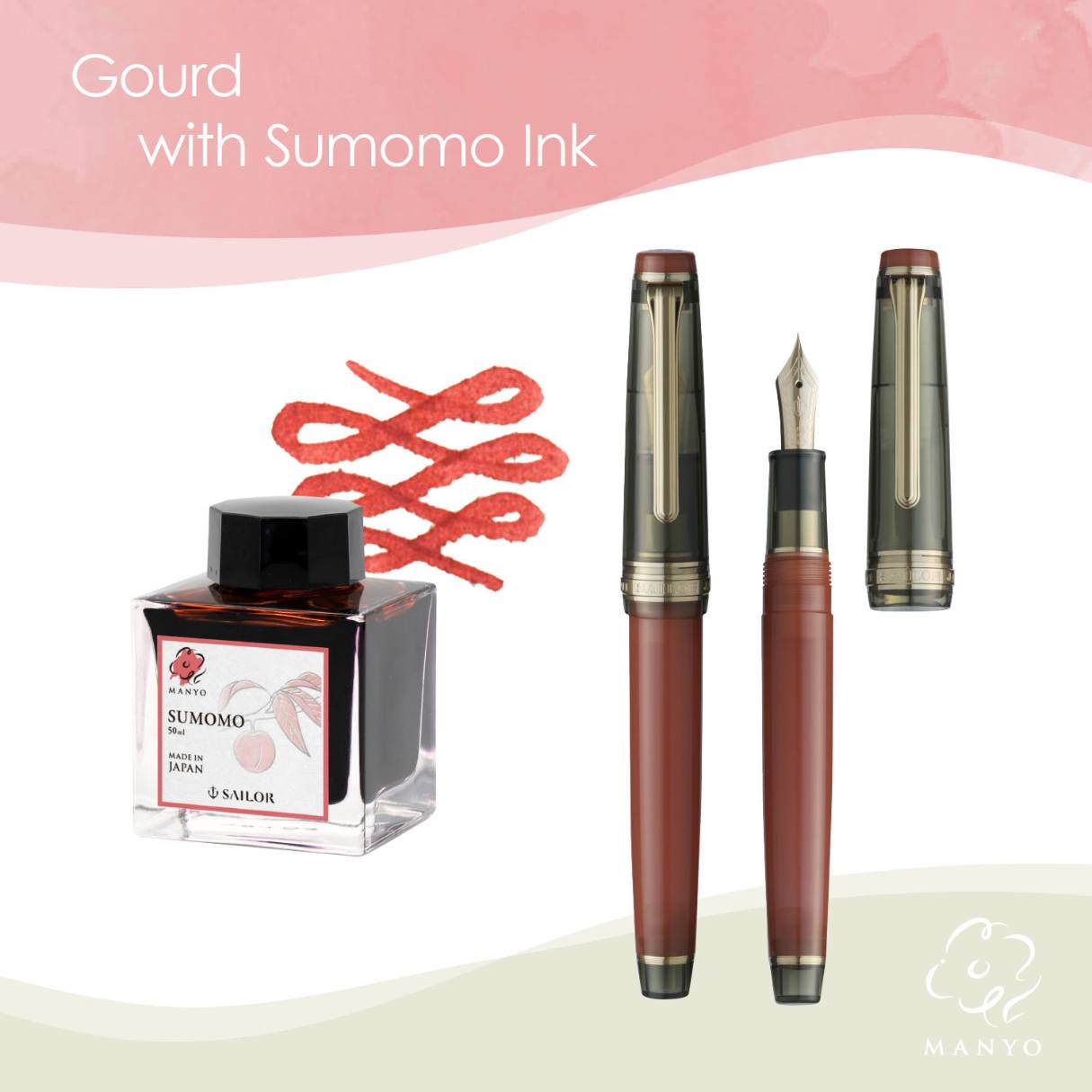 Sailor Manyo Fountain Pen - Cherry Blossom