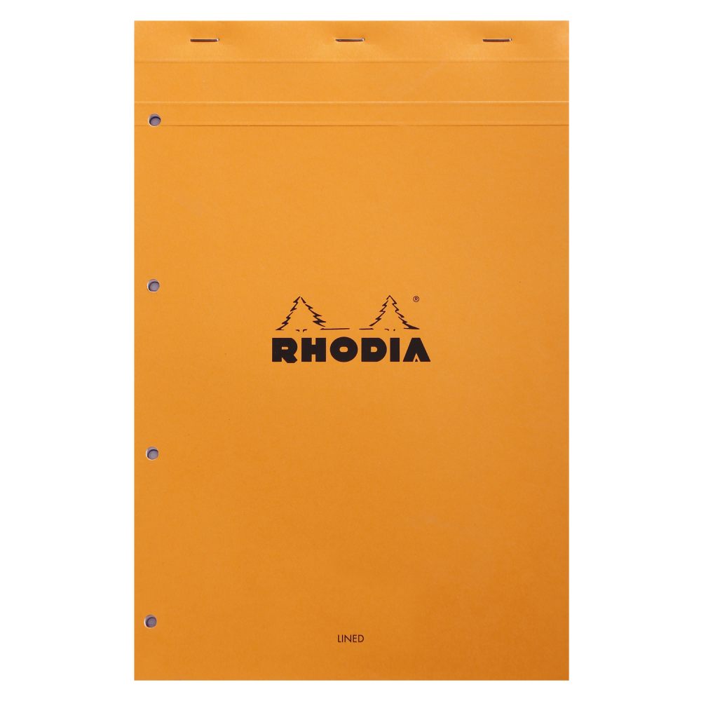 Rhodia Block No. 20 - orange / checkered