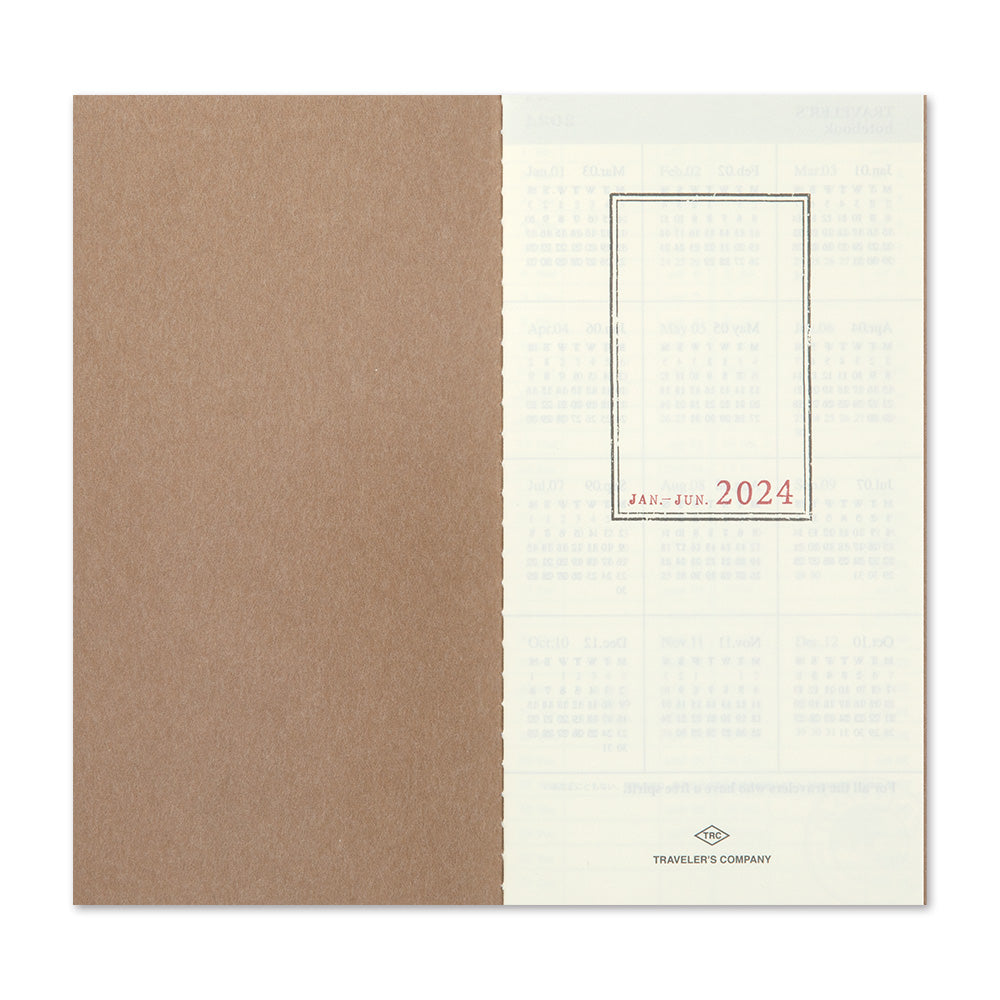 Travelers Notebook - 2025 Kalender, Weekly + Memo regular size