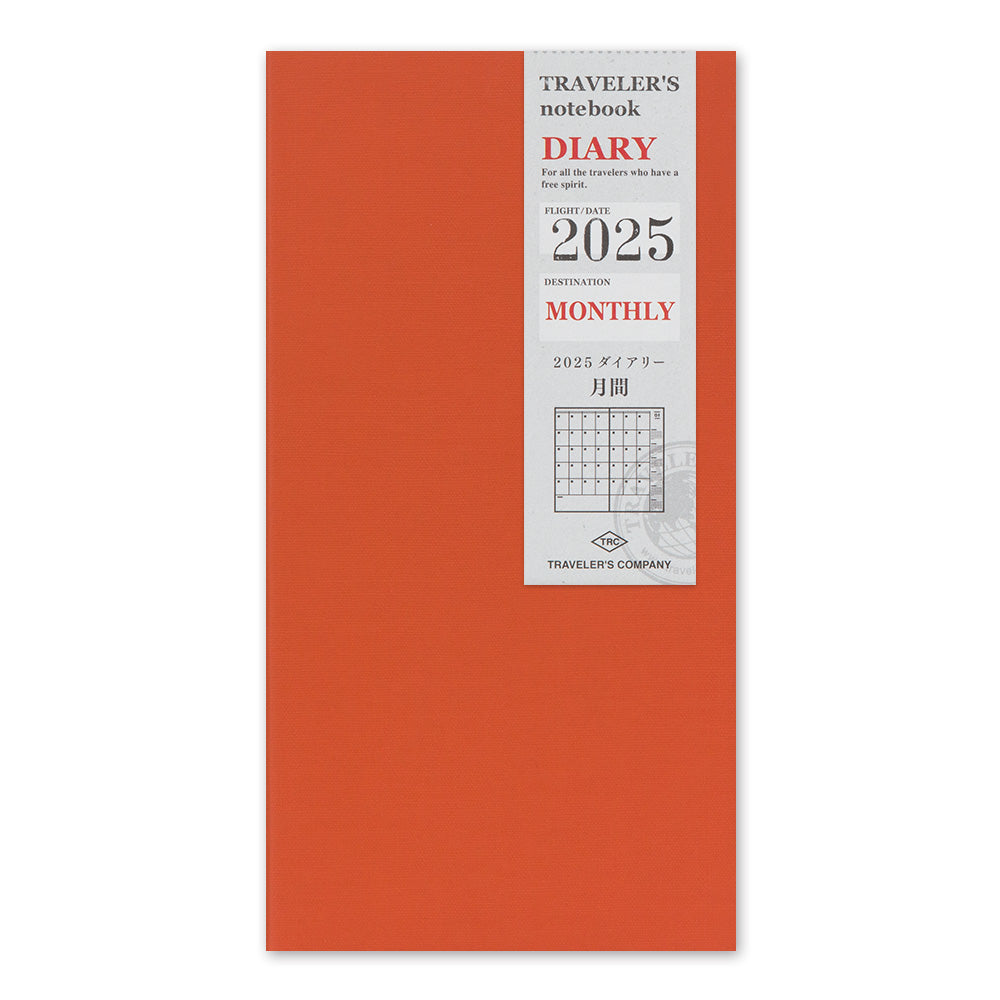 Travelers Notebook - 2025 Kalender, Monthly regular size