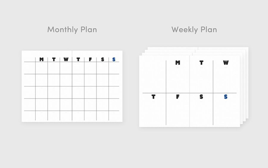 Jstory - Grid Plan Weekly Journal